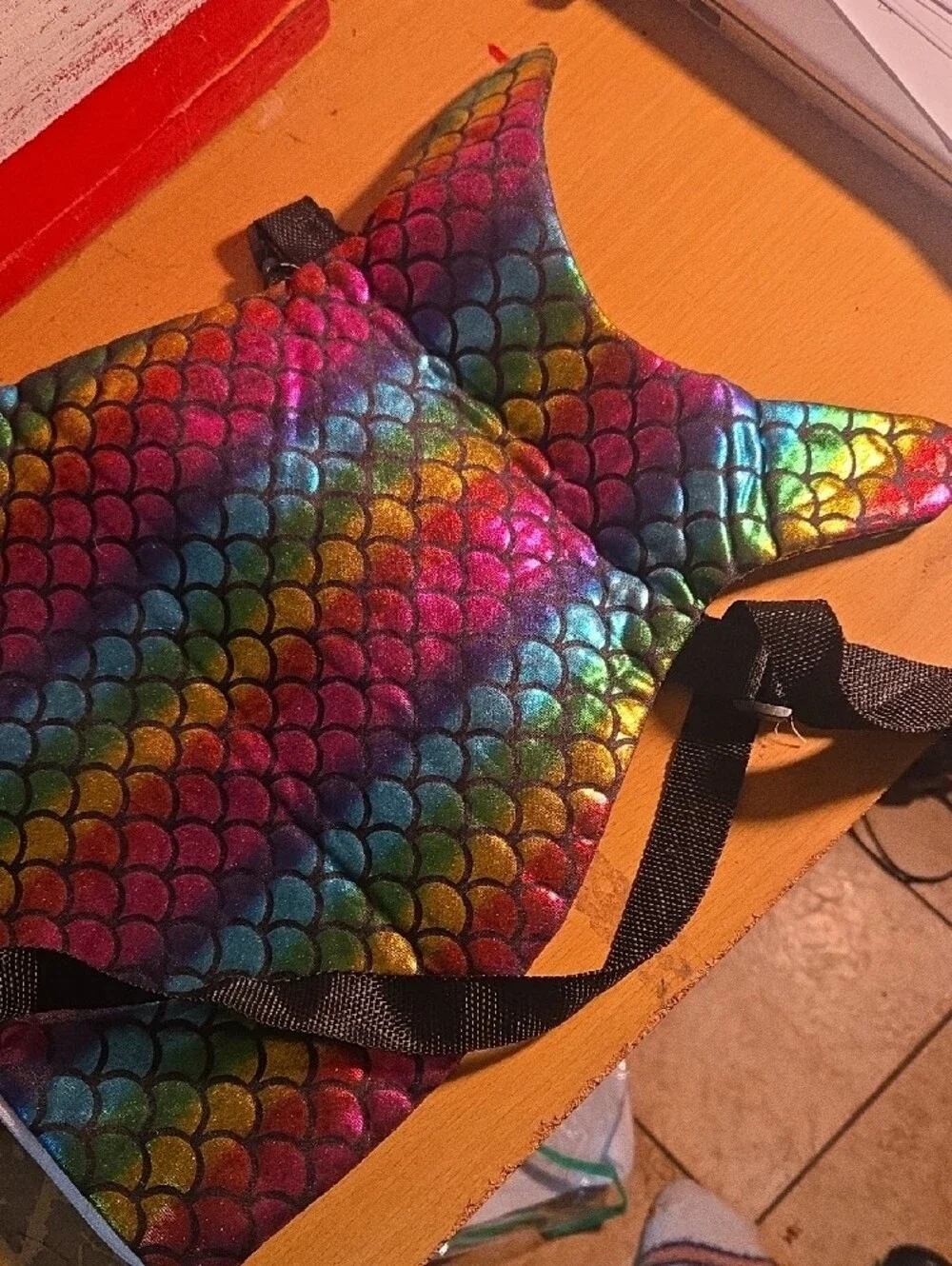 Rainbow Mermaid Scale Backpack